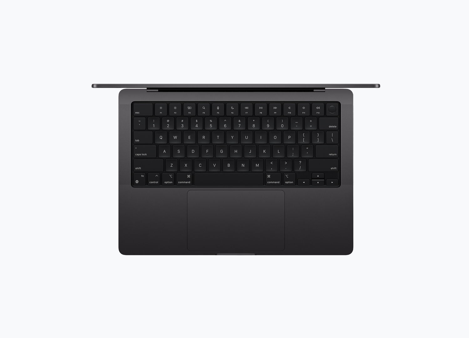 Apple MacBook Pro Space Black keyboard close-up