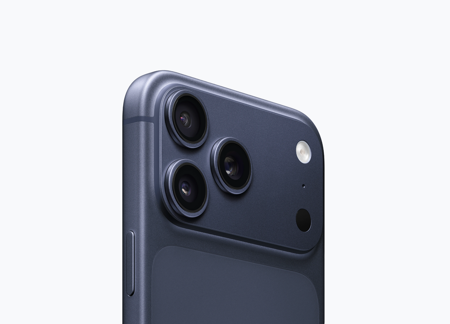 Apple iPhone 17 Pro Max 2TB Deep Blue back camera close-up