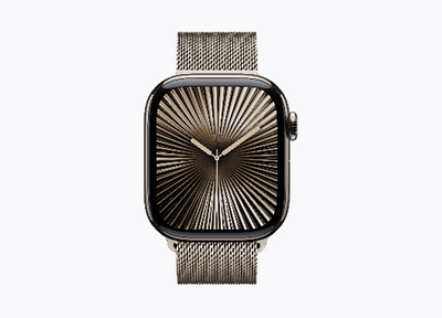 Apple Watch Series 10 Titanium Case Milanese Loop 46mm GPS + Cellular