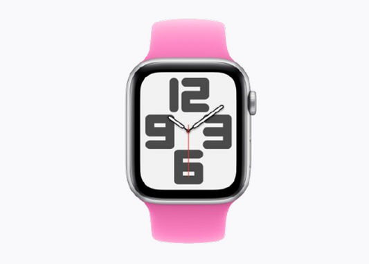 Apple Watch SE 44MM Gold Pink band front
