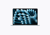 MacBook Air 13 M4 Sky Blue open view
