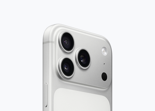 Apple iPhone 17 Pro 512GB Silver rear triple camera setup
