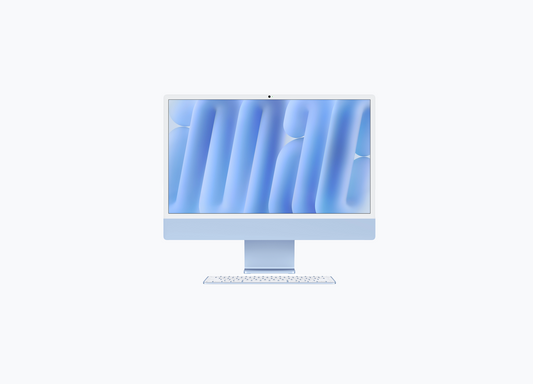 iMac 24 M3 MQRQ3 Blue front View



