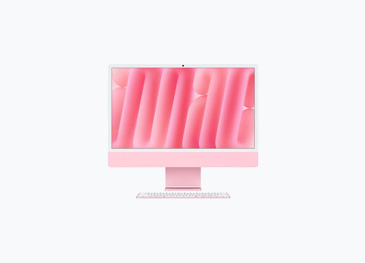 iMac 24 M3 MQRT3 Pink front display

