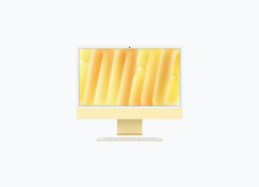 Apple iMac 24Inch M4 CTO 10 Core CPU 10 Core GPU 32GB 512GB Yellow