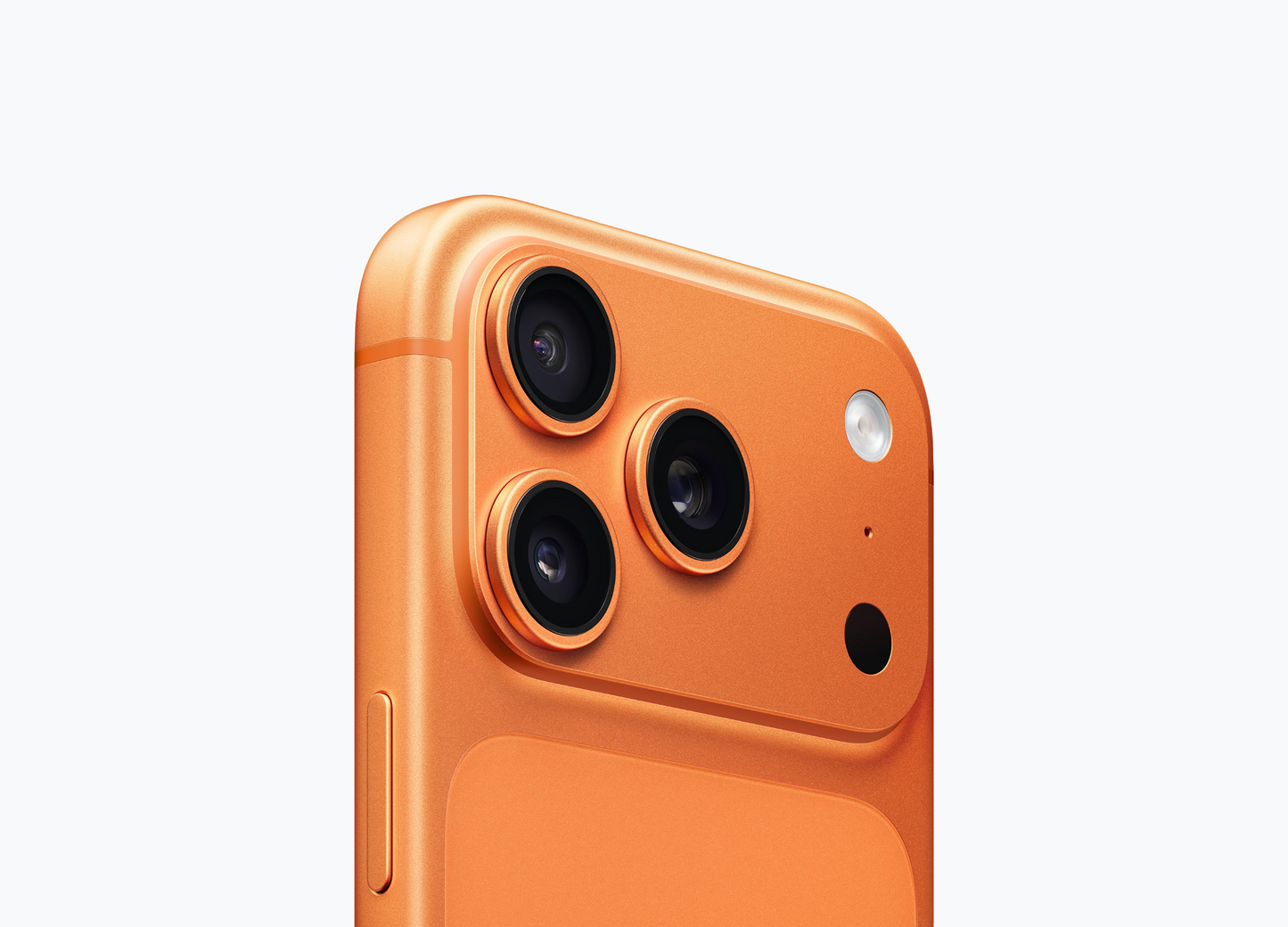 Apple iPhone 17 Pro 512GB Cosmic Orange rear triple camera design
